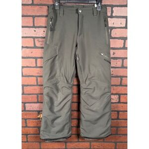 Boulder Gear Cargo Ski Snow Pants‎ Extended Cuffs Green Outdoor Boys Size XL